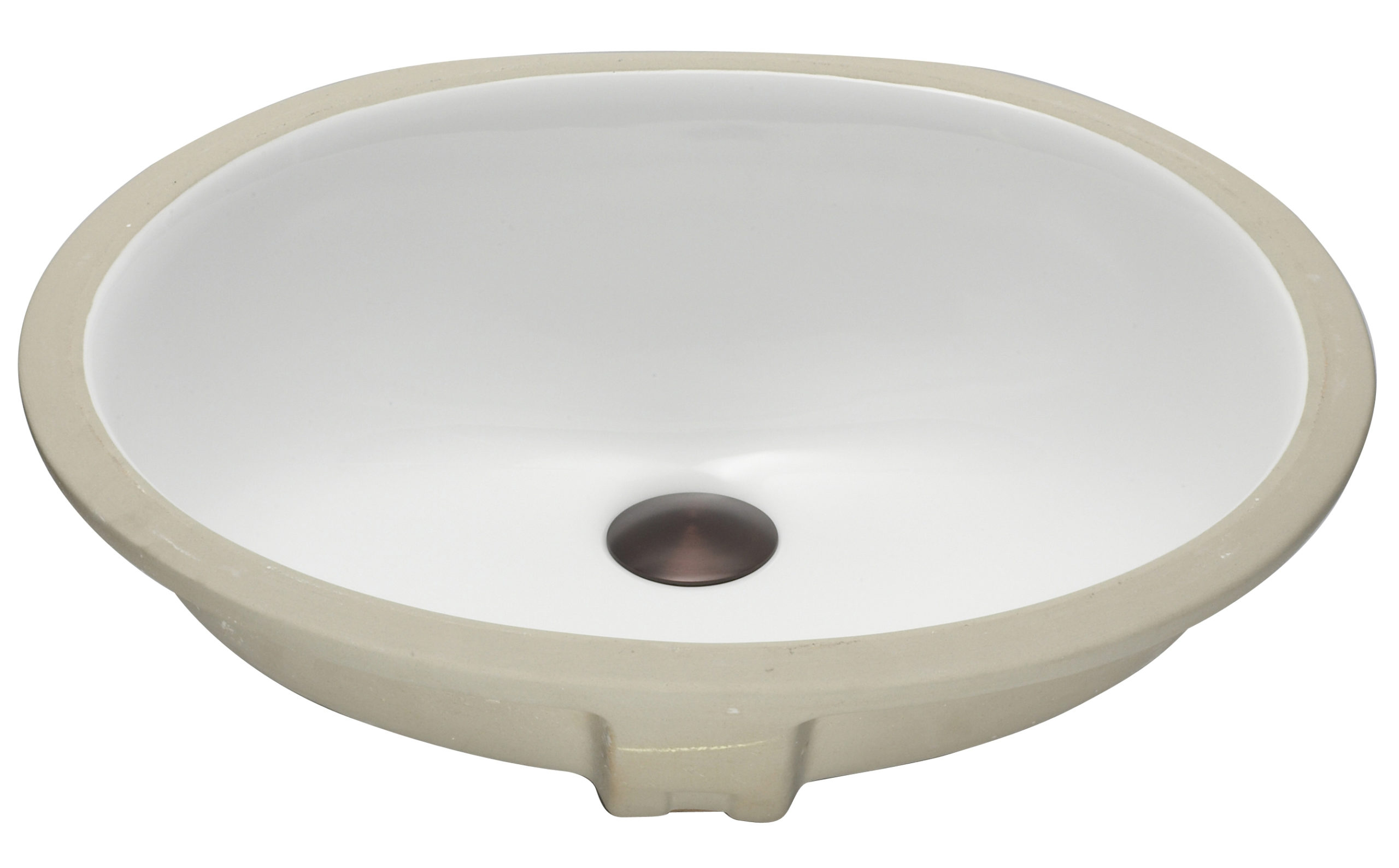 VITREOUS CHINA BATHROOM SINK OVAL-UB901W - Masters Countertops