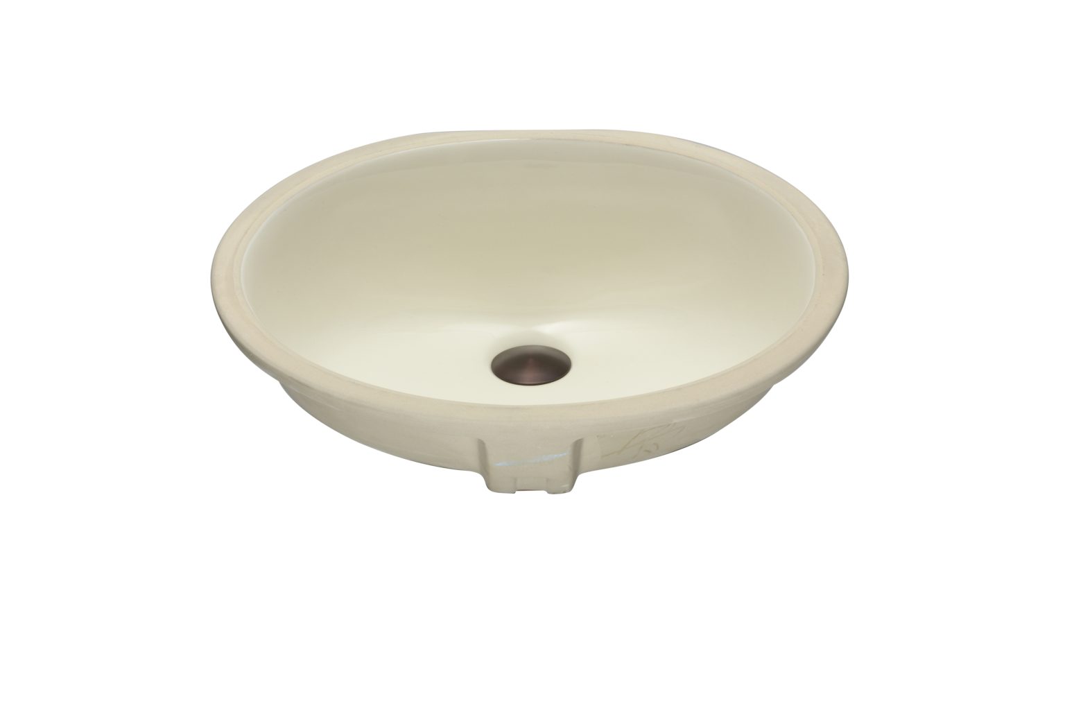 modern vitreous china oval vessel bathroom sink