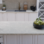 Bianco Glace Viatera kitchen countertops