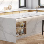 Vadara_Amaranta Quartz kitchen island