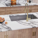 Vadara_Crimson Peak Quartz kitchen