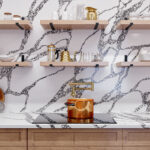 Vadara_Crimson Peak Quartz kitchen backsplash