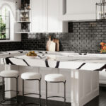 Vadara_Lava Plain Quartz kitchen