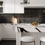 Vadara_Lava Plain Quartz kitchen countertops