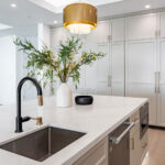 Vadara_Phoenix Sky Quartz kitchen island