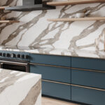 Vadara_Safari Delta Quartz kitchen backsplash