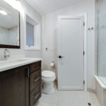 Calacatta River Quartz Bathroom Countertops in Prospect Heights