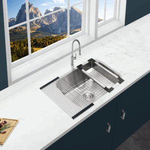 Single bowl kitchen sink 18 gauge