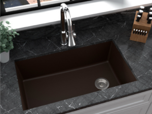 31-5/8" Undermount Large Single Bowl Quartz Composite Kitchen Sink