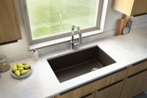 31-5/8" Undermount Large Single Bowl Quartz Composite Kitchen Sink