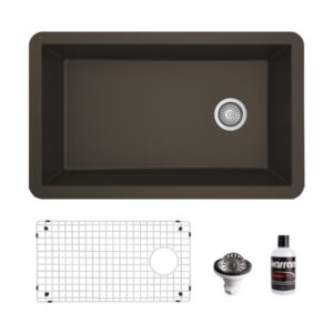 31-5/8" Undermount Large Single Bowl Quartz Composite Kitchen Sink